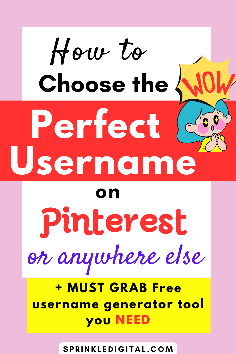 Pinterest username ideas + Free Username Generator Tool
